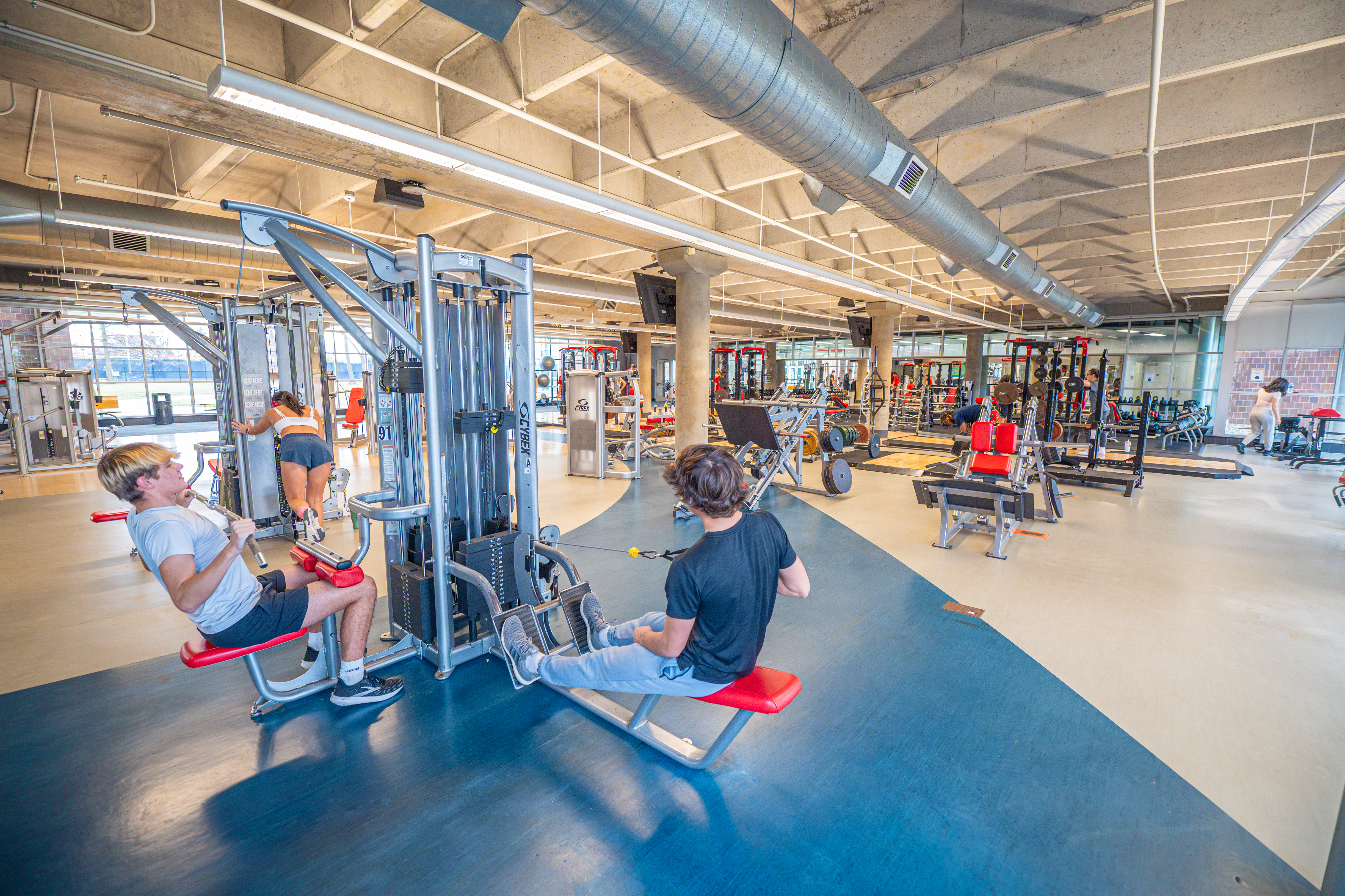 Working out in the Ryder Center